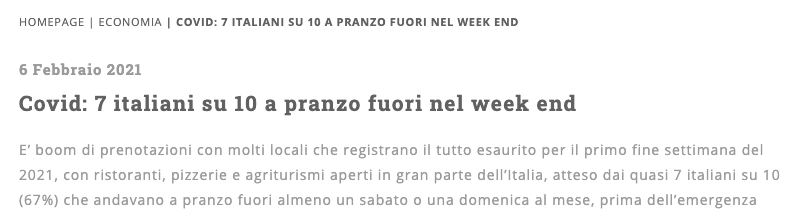 Sette comunicati stampa su dieci ce la fanno